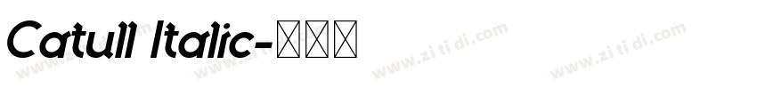Catull Italic字体转换 Catull Italic字体转换